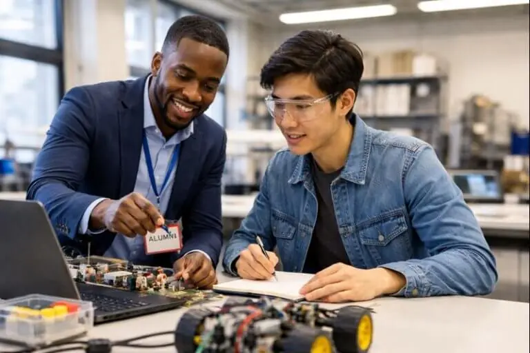 Alumni Mentoring a Student